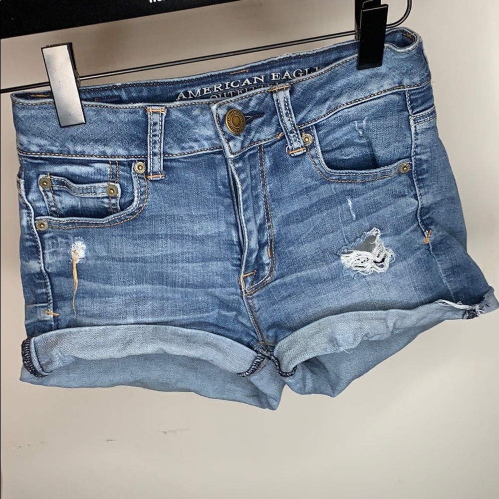 Denim shorts